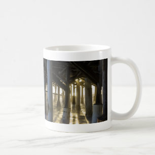 Golden Light Shines Through Coffee Mug