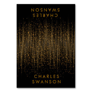 Golden Light Shower   Place Cards