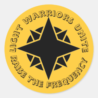 Golden Light Warriors Unite Classic Round Sticker