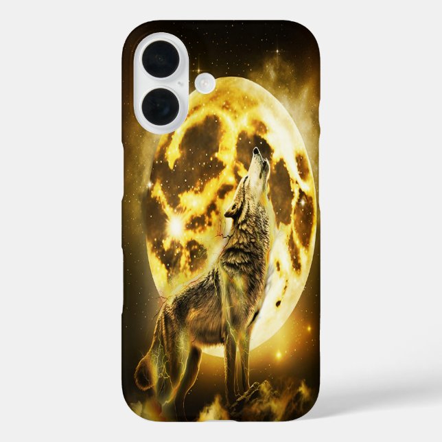 Golden Lightning Wolf Case-Mate iPhone Case (Back)