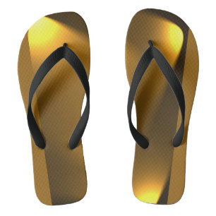 Golden Lights Flip Flops