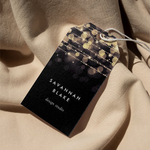 Golden Lights Gift Tags