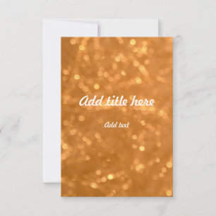 Golden Lights - Invitation