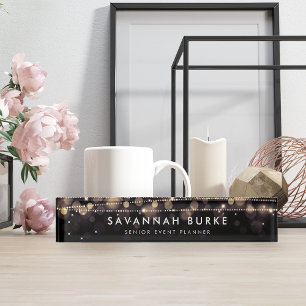 Golden Lights Nameplate