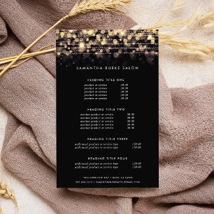 Golden Lights Pricing & Services Flyer