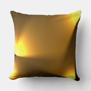 Golden Lights Throw Pillow