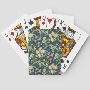 Golden Lilies Playing Cards
