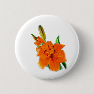 Golden Lily 2 Inch Round Button