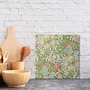 Golden Lily by William Morris Tile