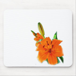 golden lily flowers mouse pad