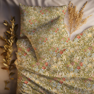Golden Lily William Morris Classic Design Large Duvet Cover