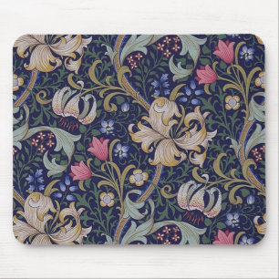 Golden Lily, William Morris Mouse Pad