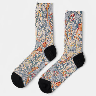 Golden Lily, William Morris Socks