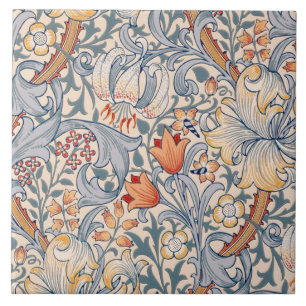 Golden Lily, William Morris Tile