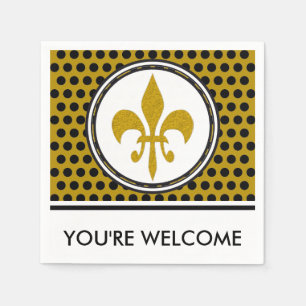 Golden Lily + your background & ideas Napkin