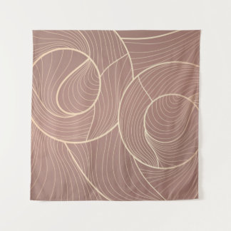 Golden lines pattern background. Luxury gold Line Tapestry