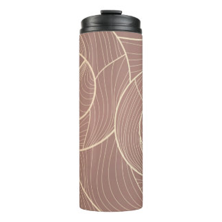 Golden lines pattern background. Luxury gold Line Thermal Tumbler