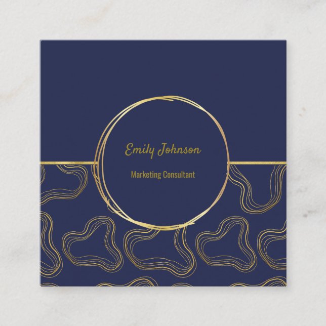 Golden Lines Style Solutions Business Card (Front)