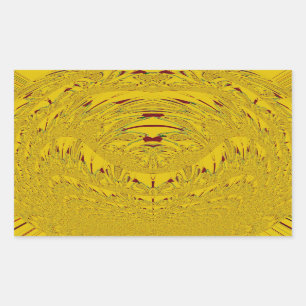 Golden Lion Head Art Print Sticker