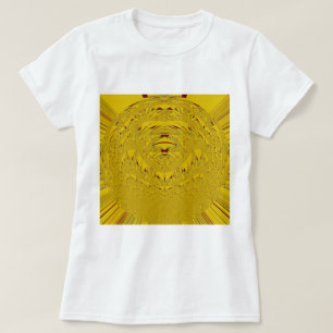 Golden Lion Head Art Print T-Shirt