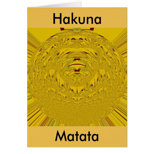 Golden Lion head pattern design (Front)