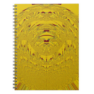 Golden Lion head pattern design Notebook