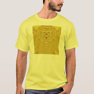 Golden Lion head pattern design T-Shirt