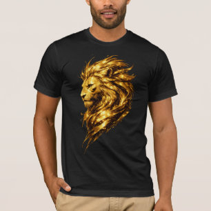 Golden Lion Legacy   Luxury Gold Lion T-Shirt