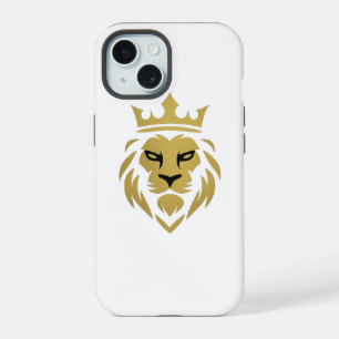 🦁 Golden Lion Luxury Phone Case – Powerful & Bold