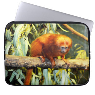 Golden Lion Tamarin Peering, Laptop Sleeve