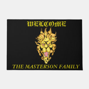 Golden Lion Welcome Mat
