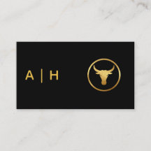 Golden look - Taurus Zodiac -monogram black