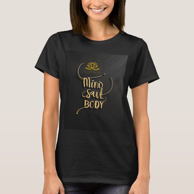 Golden Lotus "Mind, Soul, Body" Women's Basic T-Sh T-Shirt (Front)