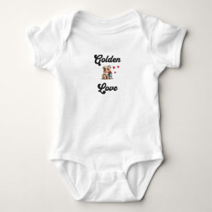Golden Love - Perfect Gift for Dog-Loving Parents Baby Bodysuit