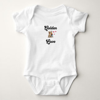 Golden Love - Perfect Gift for Dog-Loving Parents Baby Bodysuit