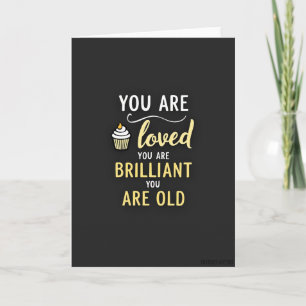 Golden Loved Birthday Card