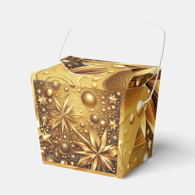 Golden, luxurious favor box (Front Side)