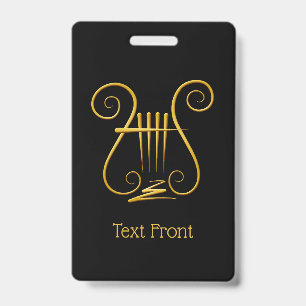 Golden Lyre Badge