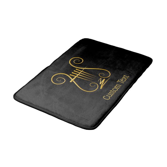 Golden Lyre Bath Mat (Angled)