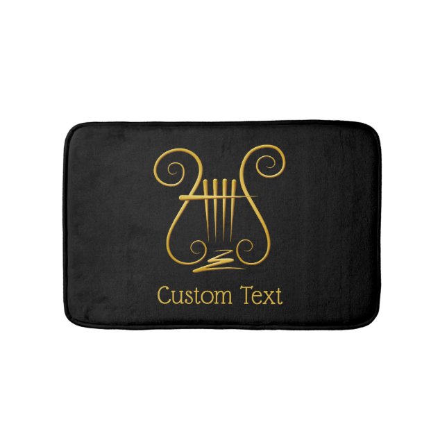 Golden Lyre Bath Mat (Front)