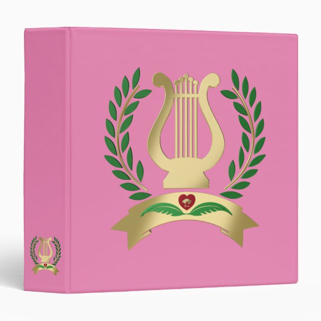 Golden lyre binder (Front/Spine)