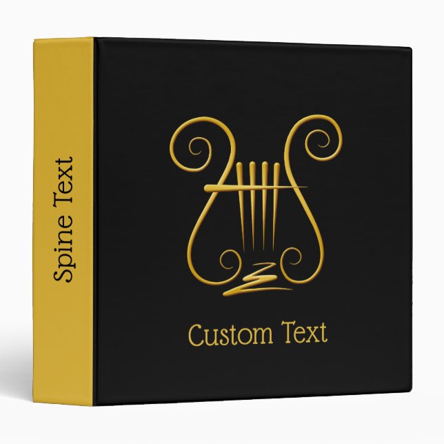 Golden Lyre Binder (Front/Spine)