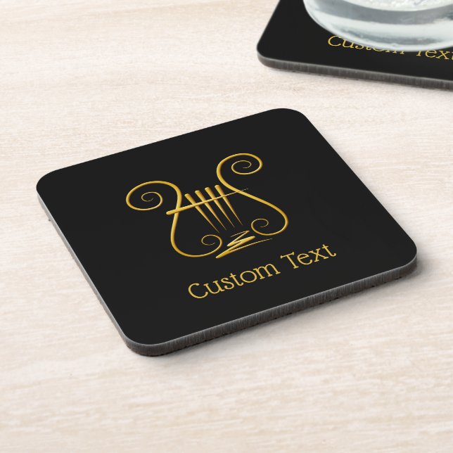 Golden Lyre Coaster (Left Side)
