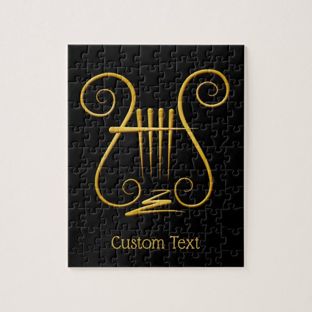Golden Lyre Jigsaw Puzzle (Vertical)