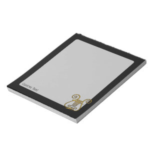 Golden Lyre Notepad