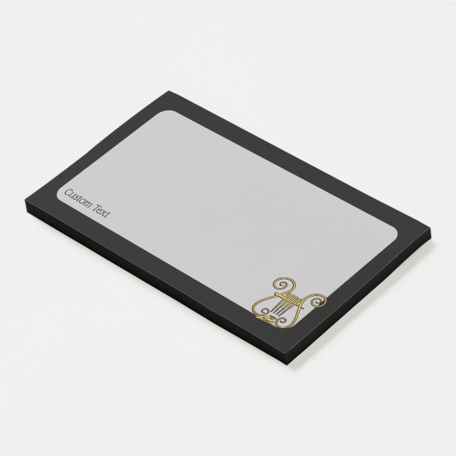 Golden Lyre Post-it Notes (Angled)
