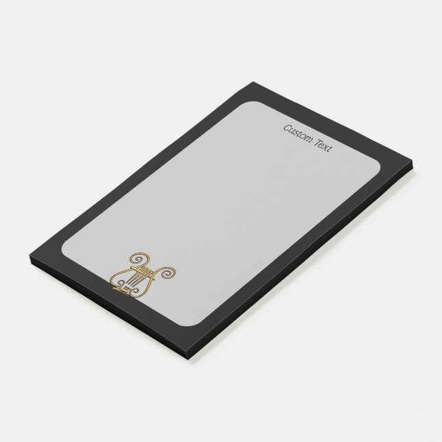 Golden Lyre Post-it Notes (Angled)
