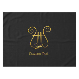 Golden Lyre Tablecloth