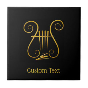 Golden Lyre Tile