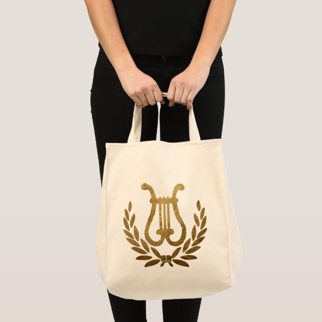 Golden Lyre tote Bag (Front (Product))